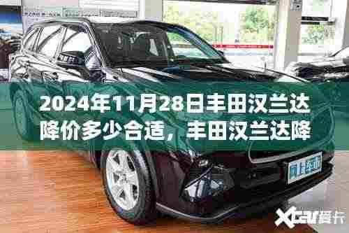 丰田汉兰达未来降价策略分析,探讨降价幅度与市场需求平衡,预测2024年降价合适点