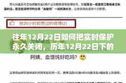 历年12月22日下的永恒决策,实时保护的关闭与反思