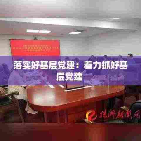 落实好基层党建：着力抓好基层党建 