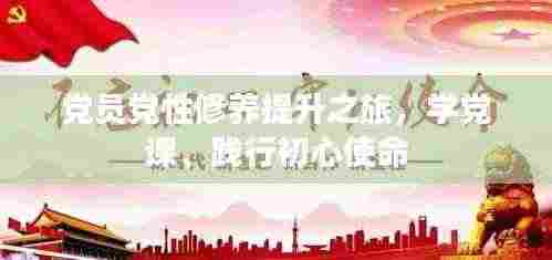 党员党性修养提升之旅,学党课、践行初心使命