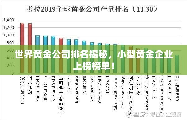 世界黄金公司排名揭秘,小型黄金企业上榜榜单!