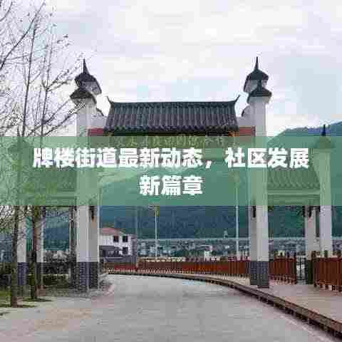 牌楼街道最新动态，社区发展新篇章