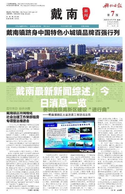 戴南最新新闻综述，今日消息一览