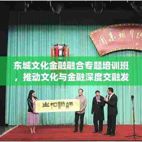 东城文化金融融合专题培训班,推动文化与金融深度交融发展