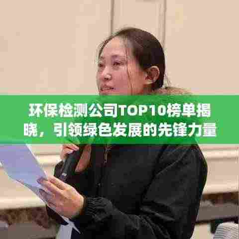 环保检测公司TOP10榜单揭晓,引领绿色发展的先锋力量