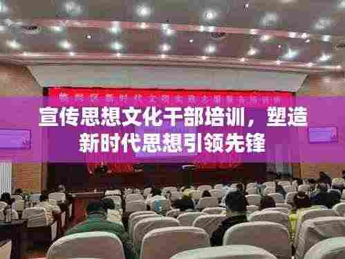 宣传思想文化干部培训,塑造新时代思想引领先锋