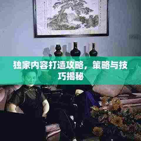 独家内容打造攻略，策略与技巧揭秘